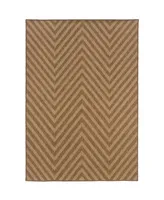 Jhb Design Magu MAG02 Tan 6'7" x 9'6" Outdoor Area Rug