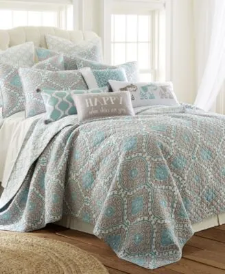 Levtex Gramercy Geometric Reversible Quilt Sets