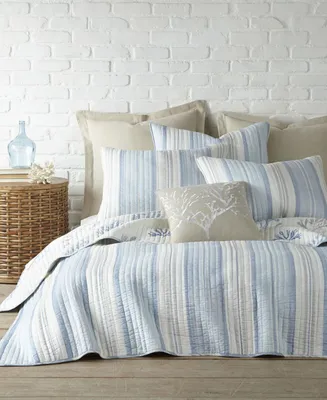 Levtex Ipanema Stripe Reversible 3-Pc. Quilt Set, King