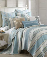 Levtex Maui Stripe Reversible -Pc. Quilt Set