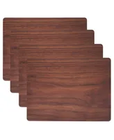 Saro Lifestyle Wood Print Placemat Set of 4