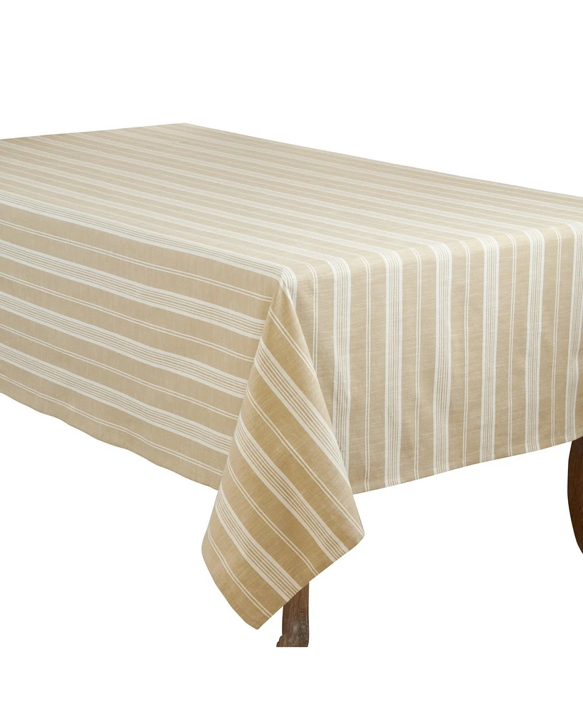 Saro Lifestyle Striped Tablecloth