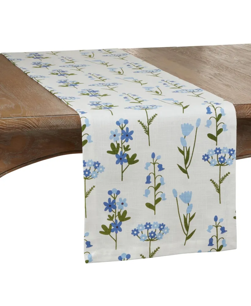 Saro Lifestyle Floral Runner