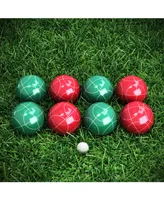 Hey Play Bocce Ball Set - Outdoor Family Bocce Game For Backyard, Lawn, Beach And More