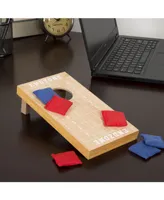 Hey Play Tabletop Cornhole Game - Football Field Theme