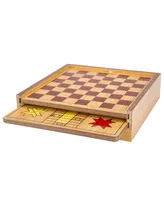 Hey Play 7-In-1 Combo Game - Chess, Ludo, Chinese Checkers More