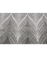 Feizy Bleecker R3589 Silver 5' x 8' Area Rug