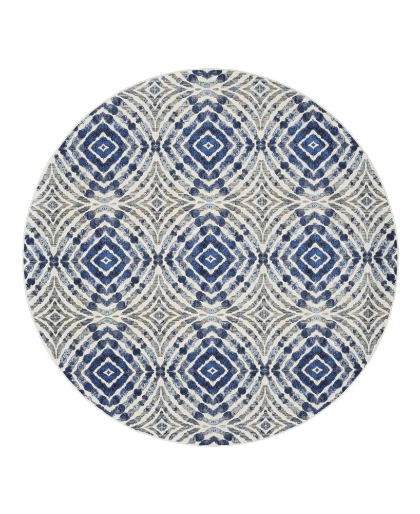 Feizy Milton R3469 Blue 2'2" x 4' Area Rug