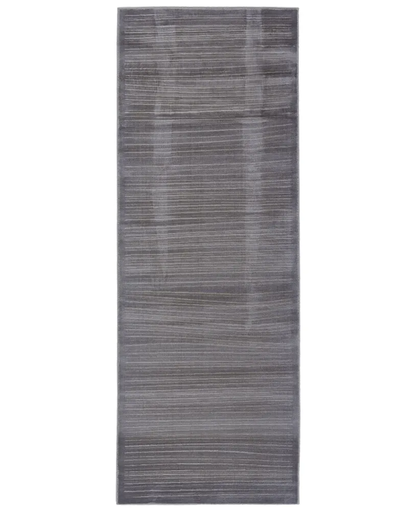 Feizy Melina R3398 Silver 2'10" x 7'10" Runner Rug