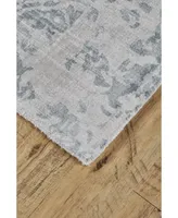 Feizy Nadia R8383 White 5' x 8' Area Rug