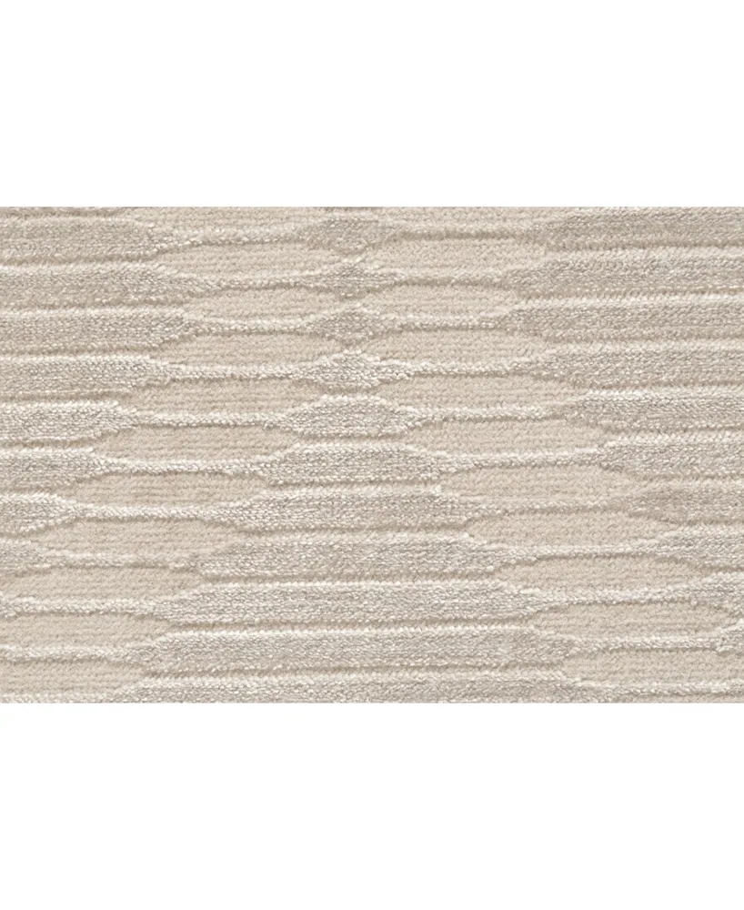 Feizy Prasad R3678 Cream 2'10" x 7'10" Runner Rug