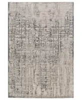 Feizy Prasad R3683 Gray 5' x 8' Area Rug