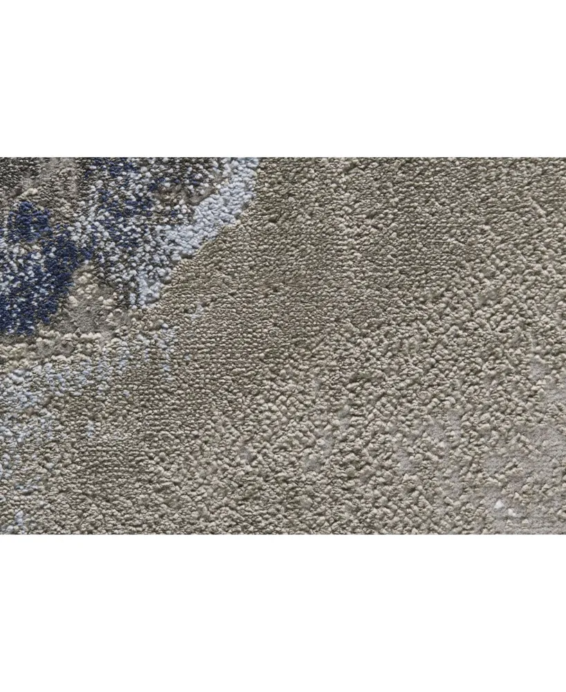 Feizy Gaspar R3838 Gray 6'7" x 9'6" Area Rug