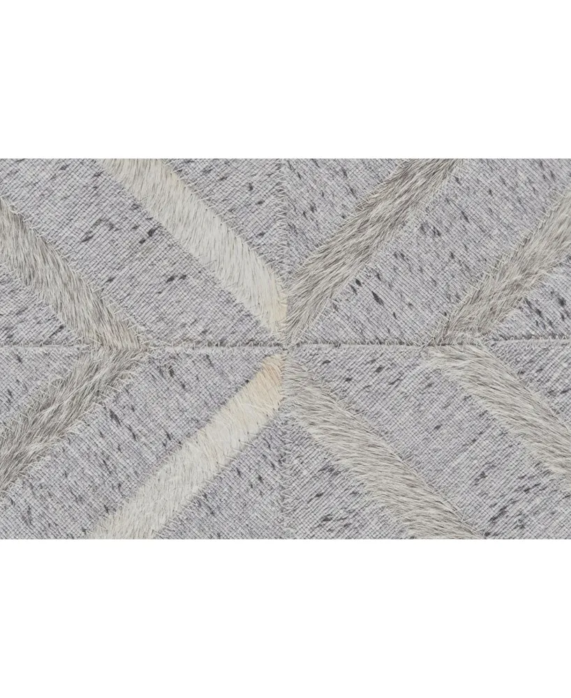 Feizy Fannin R0754 Gray 5' x 8' Area Rug