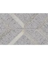 Feizy Fannin R0754 Gray 5' x 8' Area Rug