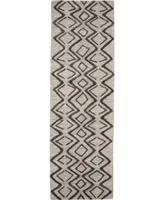 Feizy Enzo R8733 Charcoal 2'6" x 8' Runner Rug