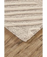 Feizy Enzo R8737 Ivory 3'6" x 5'6" Area Rug