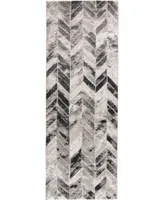 Feizy Micah R3048 Gray 2'10" x 7'10" Runner Rug