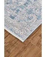 Feizy Cecily R3574 Turquoise 2' x 3' Area Rug