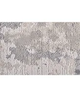 Feizy Prasad R3970 Gray 2'10" x 7'10" Runner Rug