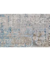 Feizy Cadiz R3890 Blue 3'1" x 5' Area Rug