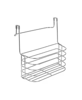 Spectrum Duo Over The Cabinet Towel Bar Basket, Medium