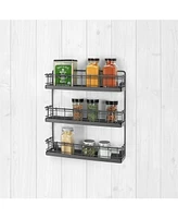 Spectrum Vintage-like Living Wall Mount 3-Tier Spice Rack