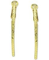 Giani Bernini Twist Hoop Earrings Sterling Silver or 18k Gold Plate Over Silver, 40mm, Created for Macy's