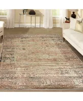 Km Home Silvano Sil- Beige 3'3" x 4'11" Area Rug