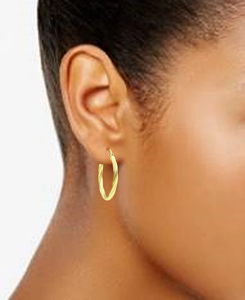 Giani Bernini Twist Hoop Earrings in 18k Gold-Plated Sterling Silver, Created for Macy's