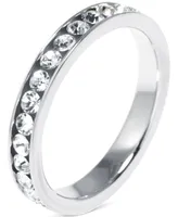 Giani Bernini Crystal Eternity Stackable Band Sterling Silver, Created for Macy's