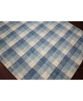 Amer Rugs Tartan Tra 11 Blue Rug