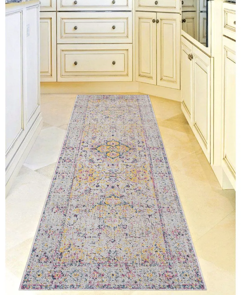 Amer Rugs Eternal Ete-2 Ivory 2'7" x 7'6" Runner Rug