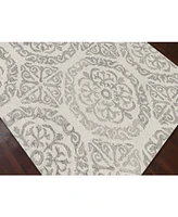 Amer Rugs Boston Bos-22 White 5' x 7'6" Area Rug