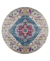 Closeout! Amer Rugs Manhattan Man-15 Turquoise 6'6" Round Rug