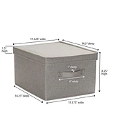 Household Essential Large Fabric Storage Bins 2 Pack