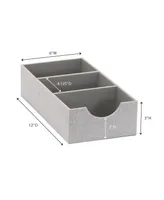 Household Essential 3 Compartment Organizer Tray 2 Pack