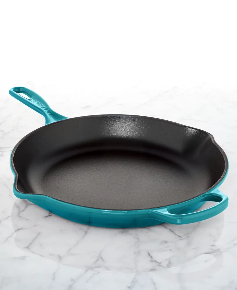 KitchenAid Enameled Cast Iron Skillet with Helper Handle and Pour