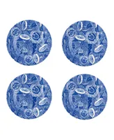 Spode Blue Room Sunflower Salad Plates, Set of 4