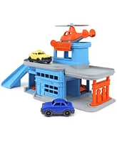 Green Toys Parking Garage With 3 Vehicles