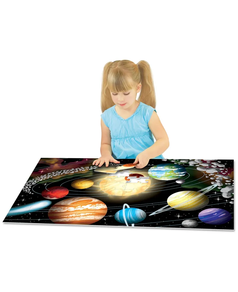 The Learning Journey Puzzle Doubles - Glow In The Dark Space- 100 Pieces