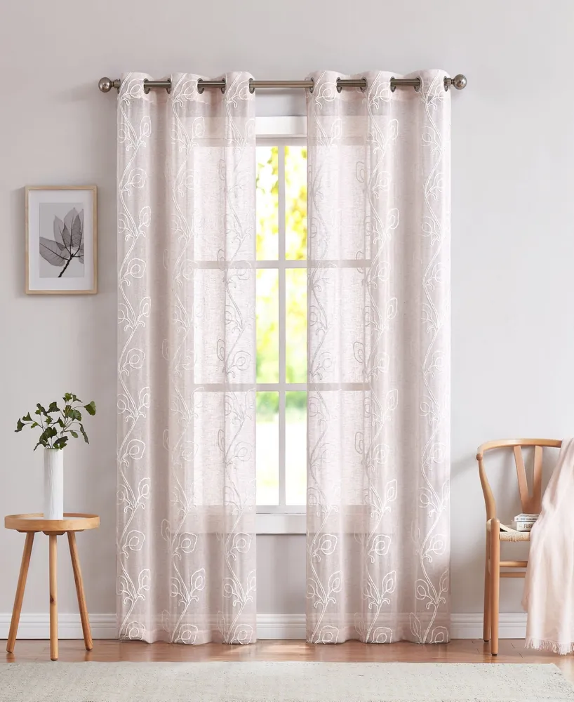 Regal Home Spiral Sheer Grommet Top Set of 2 Curtain Panel - JCPenney