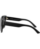 Prada Monochrome Rectangular Women's Sunglasses