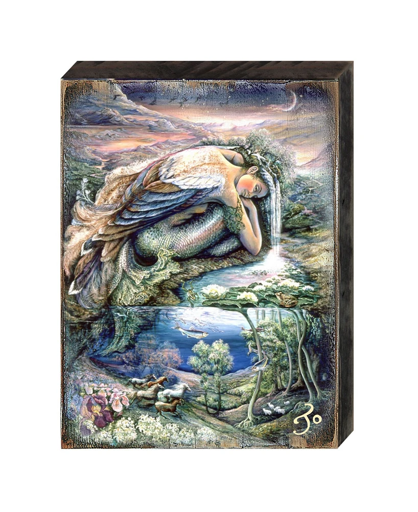 Designocracy Mer Angel Wall Wooden Decor by Josephine Wall