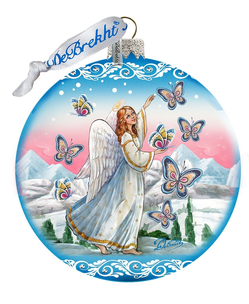 G.DeBrekht Serenity Angel Limited Edition Hand Painted Glass Ornament