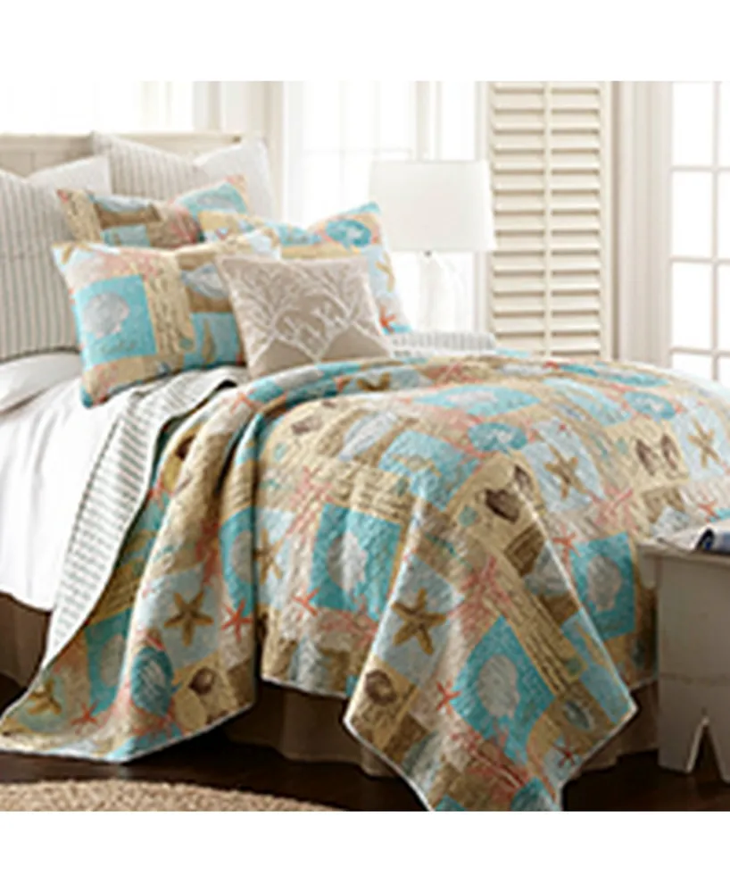 Levtex Bridgetown Coastal Print Reversible -Pc. Quilt Set