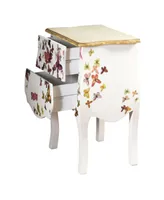 StyleCraft Two Drawer Hand-Painted Accent Cabinet