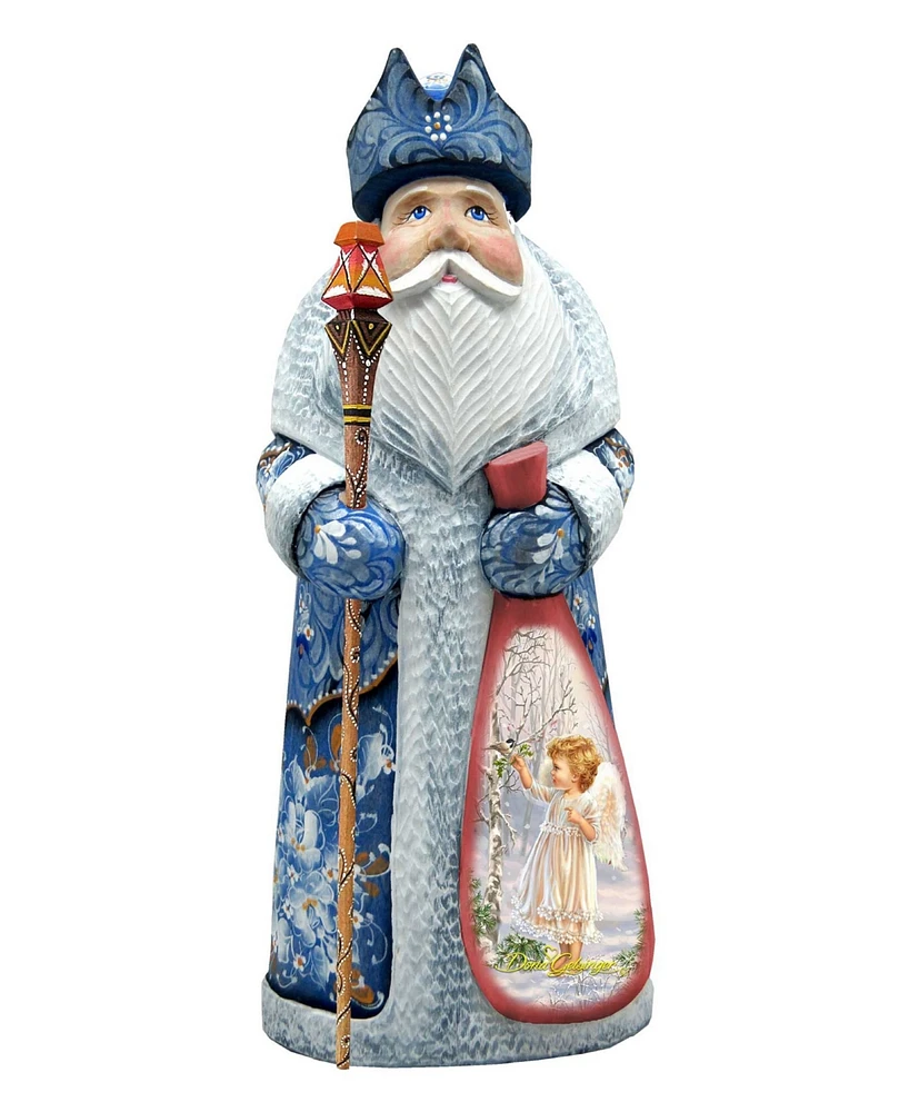 G.DeBrekht Woodcarved Hand Painted Little Winter Blessings by Donna Gelsinger Figurine