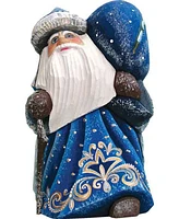 G.DeBrekht Woodcarved Hand Painted Santa Delightfully Fun Yuletide Figurine