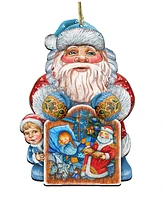 Designocracy Christmas Night Wooden Decor